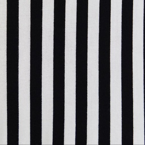 Super Soft Black & White Stripe Culotte Jumpsuit - Picture 5 of 5